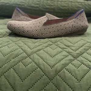 Rothy's Black and Gray Patterned Loafers